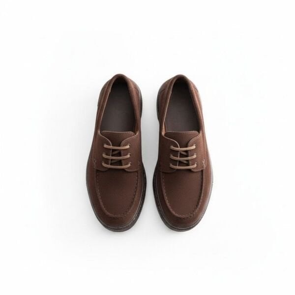 Kahve Kadife Kadın Günlük Rahat Bağcıklı Ayakkabı