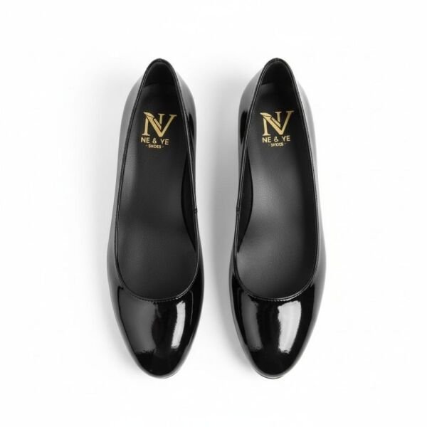 Siyah Rugan Feta Tabanlı Kadın Günlük Rahat Ayakkabı