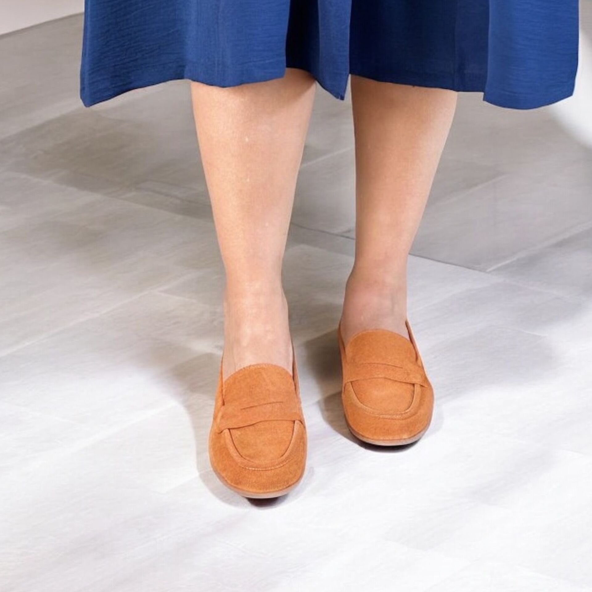 Hardal Süet Kadın Loafer