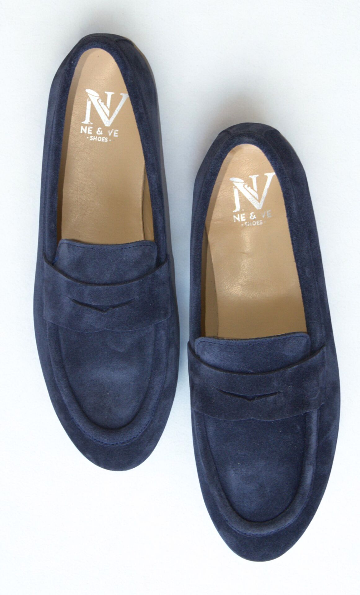 Lacivert Süet Kadın Loafer