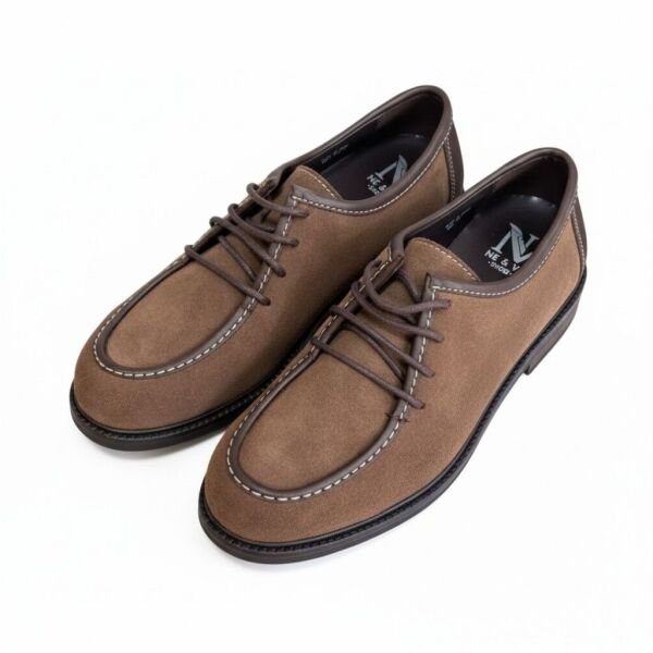 Kahve Süet Hakiki Deri Bağcıklı Kadın Casual Ayakkabı