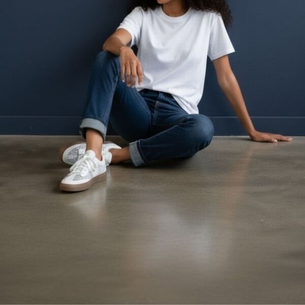 Beyaz Deri File Detaylı Kadın Günlük Sneaker