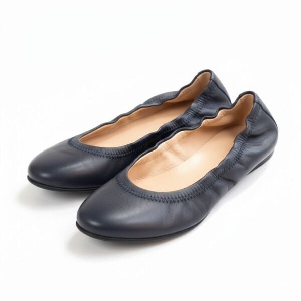 Siyah Hakiki Deri Ağzı Büzgü Lastikli Kadın Rahat Babet