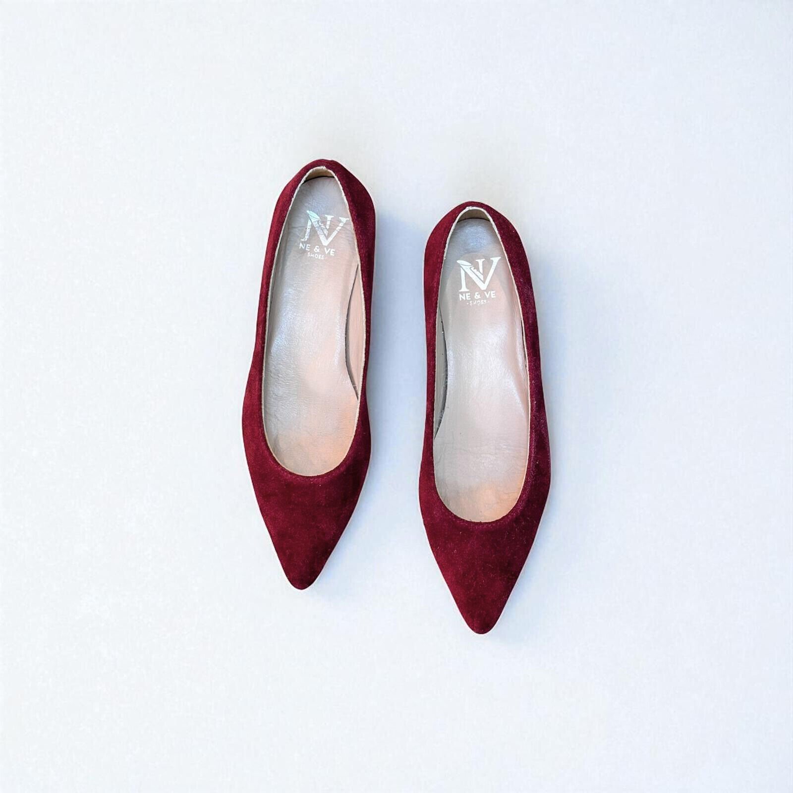 Bordo Süet Hakiki Deri Sivri Burun Şık Ve Rahat Günlük BabeT