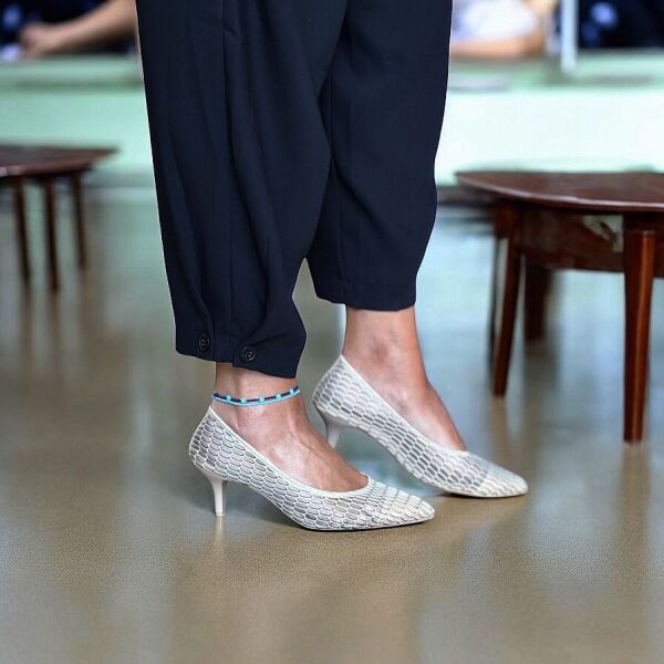 Bej File Rahat Kadın Alçak Ökçe Stiletto