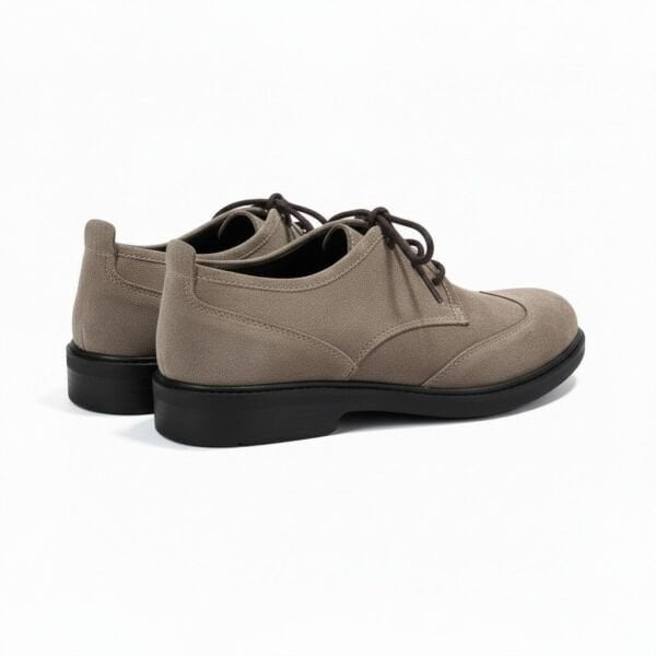 Vizon Süet Hakiki Deri Bağcıklı Kadın Casual Ayakkabı