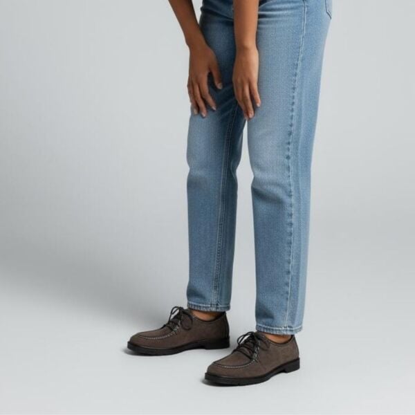 Kahve Süet Hakiki Deri Bağcıklı Kadın Ayakkabı