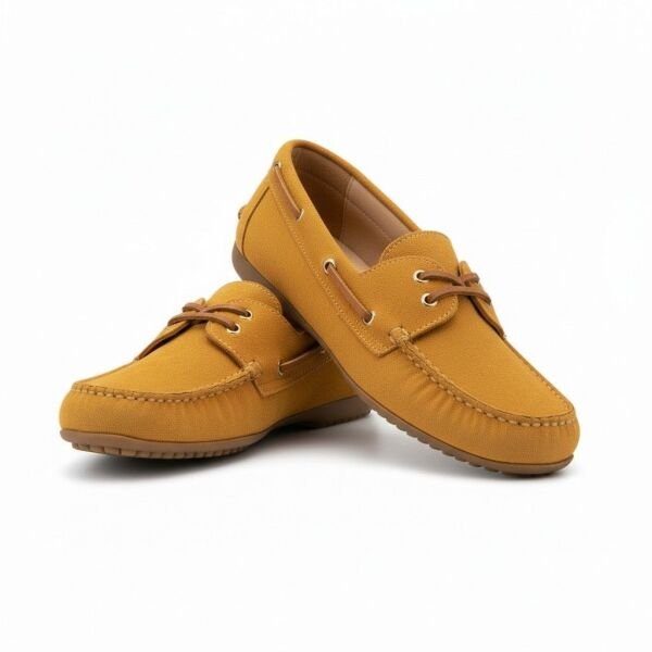 Borda Süet Hakiki Deri Kadın Bağcıklı Loafer Ayakkabı CAMEL - 39