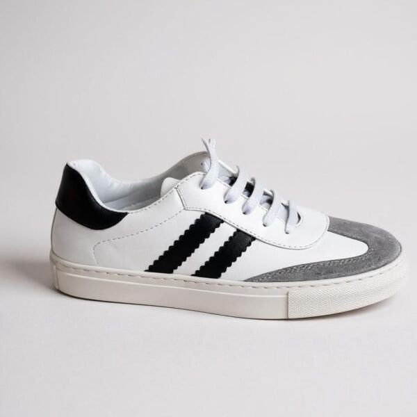 Beyaz Hakiki Deri Bağcıklı Kadın Günlük Sneaker