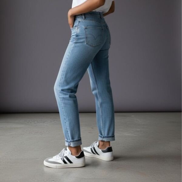 Beyaz Hakiki Deri Bağcıklı Kadın Günlük Sneaker