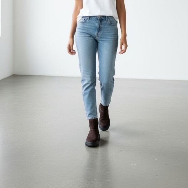 Kahve Süet Hakiki Deri İçten Fermuarlı İçi Peluş Astarlı Kadın Bot