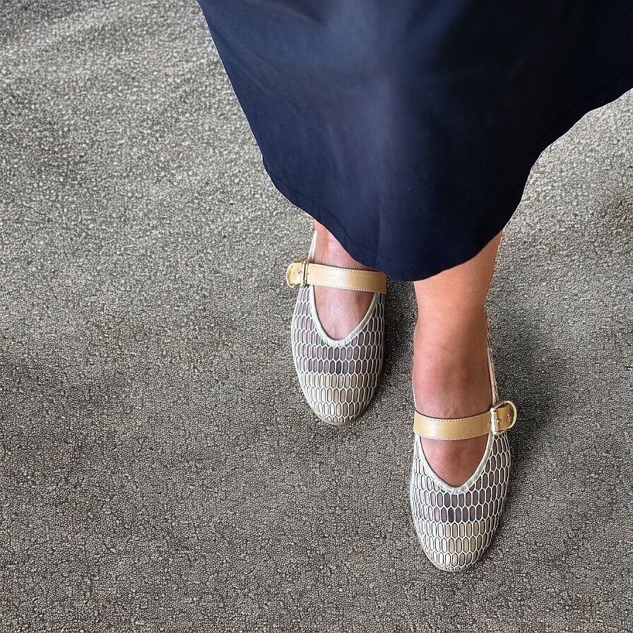 Bej File Tek Bantlı Günlük Rahat Babet