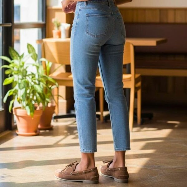 Taba Süet Hakiki Deri Bağcıklı Makosen Kadın Kolej Loafer